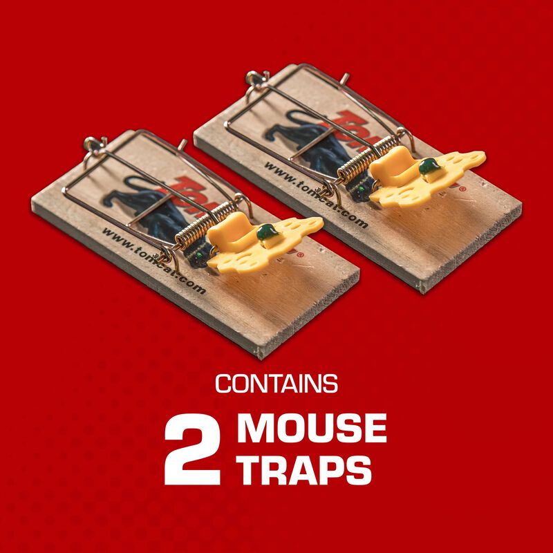 Tomcat&reg; Mouse Traps (Wooden) image number null