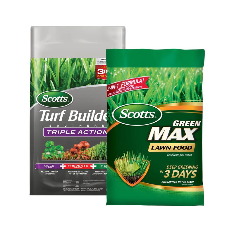 Scotts&reg; Turf Builder&reg; Southern Triple Action and Scotts&reg; Green Max&trade; Lawn Food Bundle for Large Southern Lawns image number null