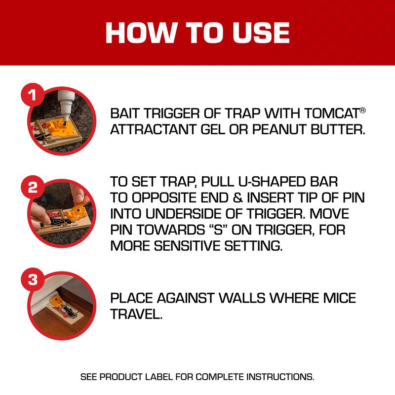 Tomcat&reg; Mouse Traps (Wooden) image number null