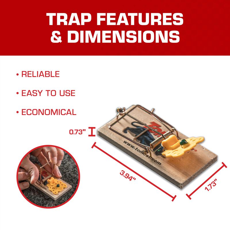 Tomcat&reg; Mouse Traps (Wooden) image number null