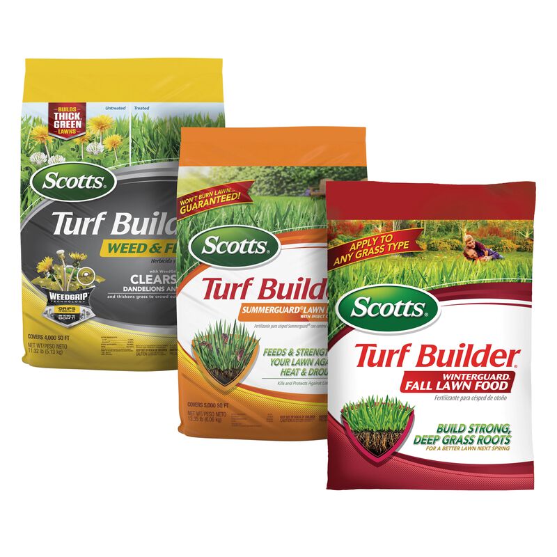 Scotts&reg; Turf Builder&reg; Weed & Feed₅, SummerGuard and WinterGuard image number null