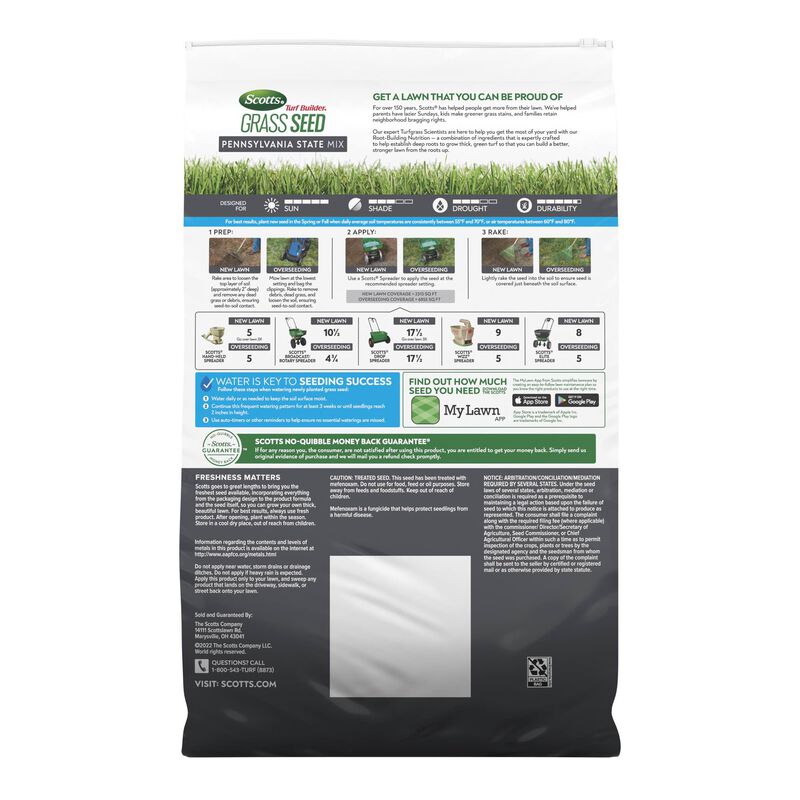 Scotts&reg; Turf Builder&reg; Grass Seed Pennsylvania State Mix image number null