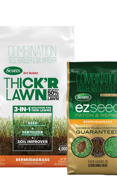 Scotts&reg; Turf Builder&reg; Thick'R Lawn&reg; Bermudagrass, 40 lbs. and Scotts&reg; EZ Seed&reg; Patch & Repair Bermudagrass, 10 lbs. Bundle