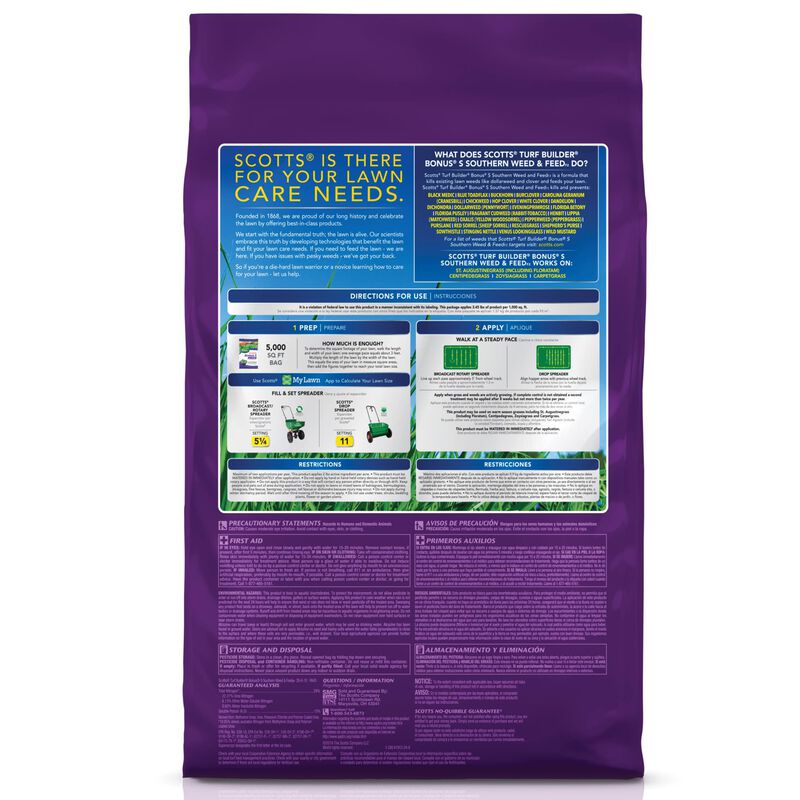 Scotts&reg; Turf Builder&reg; Bonus&reg; S Southern Weed & FeedF₂ - Florida Fertilizer image number null