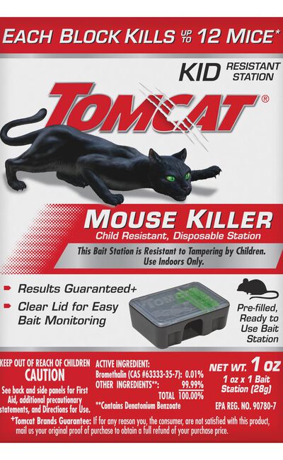 Tomcat&reg; Mouse Killer Child Resistant, Disposable Station