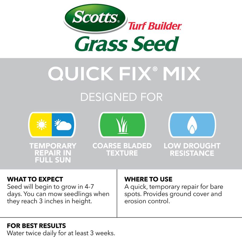 Scotts&reg; Turf Builder&reg; Grass Seed Quick Fix&reg; Mix image number null