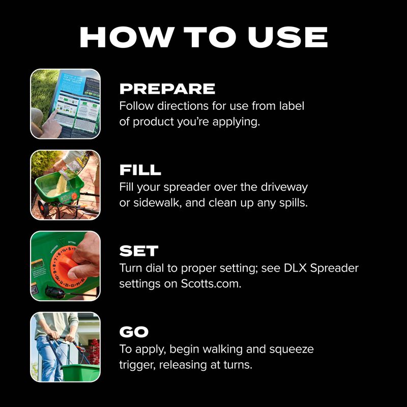 Scotts&reg; Turf Builder&reg; EdgeGuard&reg; DLX Broadcast Spreader image number null