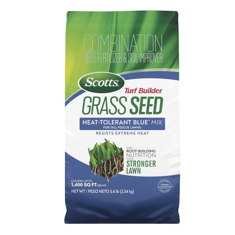 Scotts&reg; Turf Builder&reg; Grass Seed Heat-Tolerant Blue&reg; Mix for Tall Fescue Lawns image number null