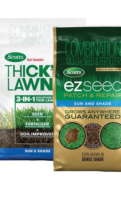 Scotts&reg; Turf Builder&reg; Thick'R Lawn&reg; 12lb. and EZ Seed&reg; Patch & Repair Sun and Shade 10lb. Bundle