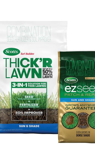 Scotts&reg; Turf Builder&reg; Thick'R Lawn&reg; Sun & Shade, 40 lbs. and Scotts&reg; EZ Seed&reg; Patch & Repair Sun & Shade, 10 lbs. Bundle