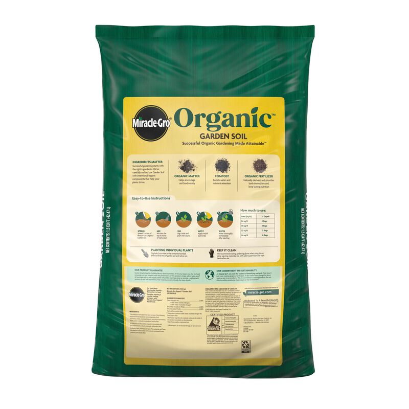 Miracle-Gro Organic&trade; Garden Soil image number null