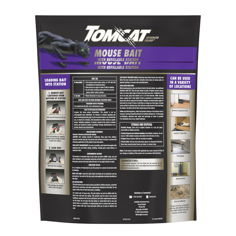 Tomcat Advanced Brand Mouse Bait with Refillable Station image number null