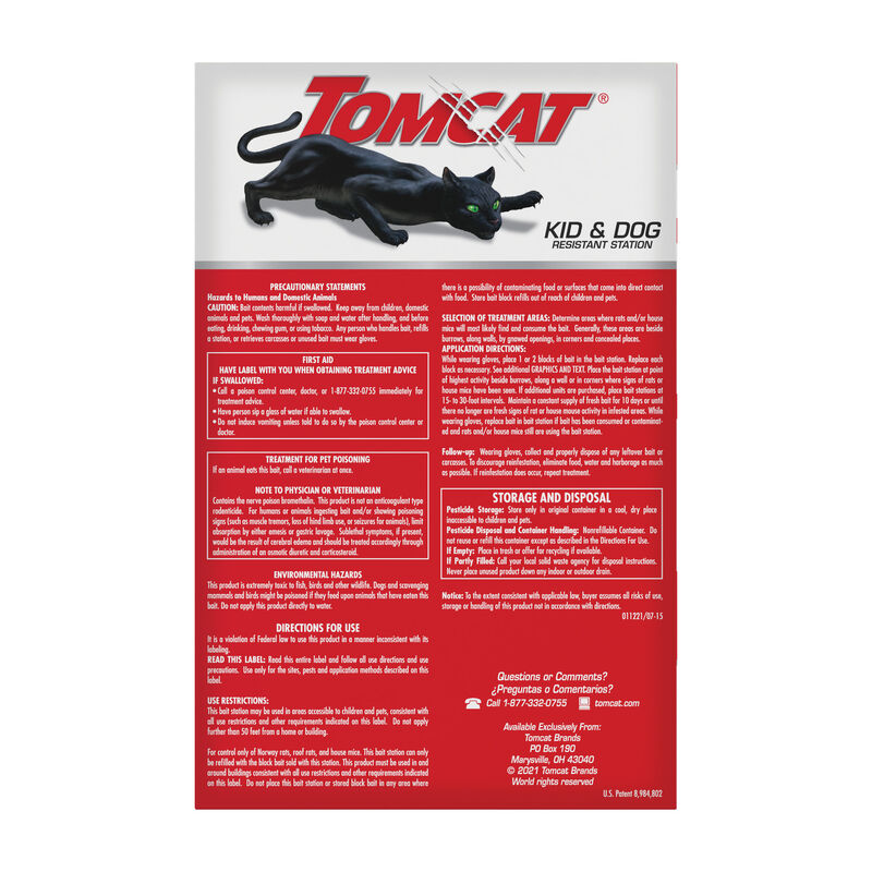 Tomcat&reg; Rat and Mouse Killer Child and Dog Resistant, Refillable Station image number null