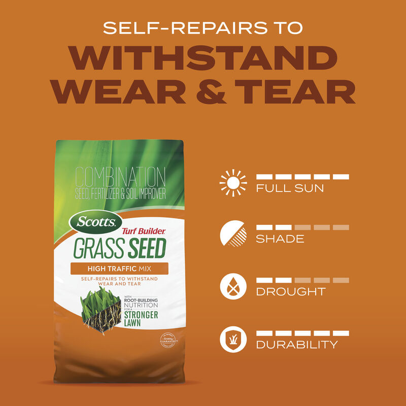 Scotts&reg; Turf Builder&reg; Grass Seed High Traffic Mix image number null