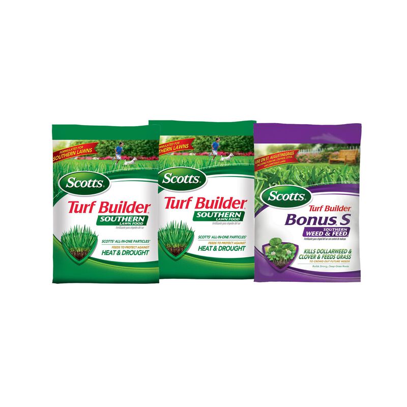 Scotts Turf Builder 3-Bag Southern Lawn Care Bundle For Large Yards image number null