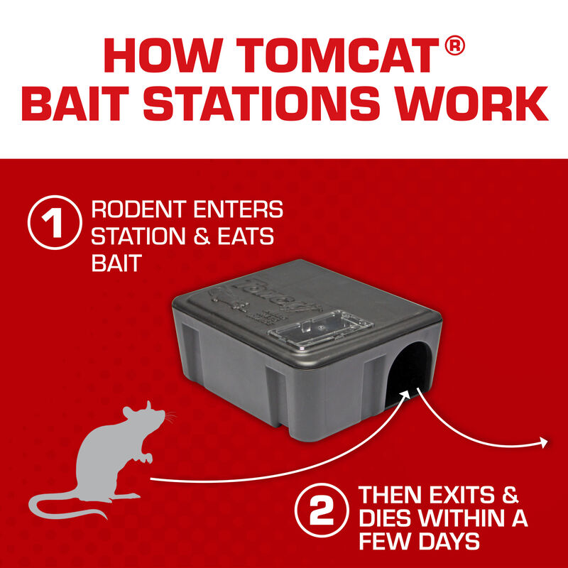 Tomcat&reg; Rat and Mouse Killer Child and Dog Resistant, Refillable Station image number null