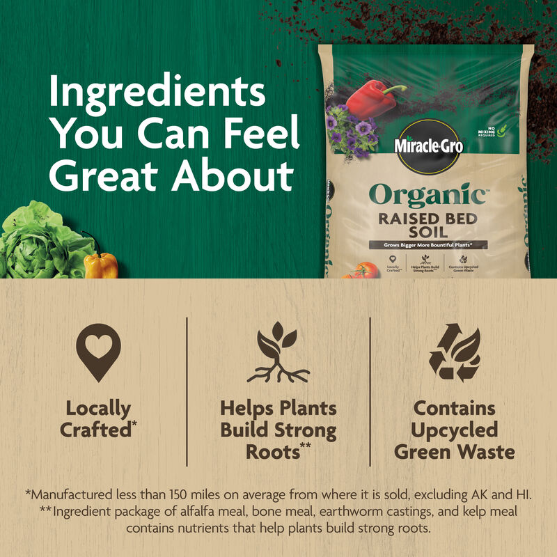 Miracle-Gro Organic&trade; Raised Bed Soil image number null