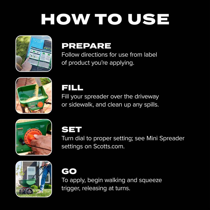 Scotts&reg; Turf Builder&reg; EdgeGuard&reg; Mini Broadcast Spreader image number null