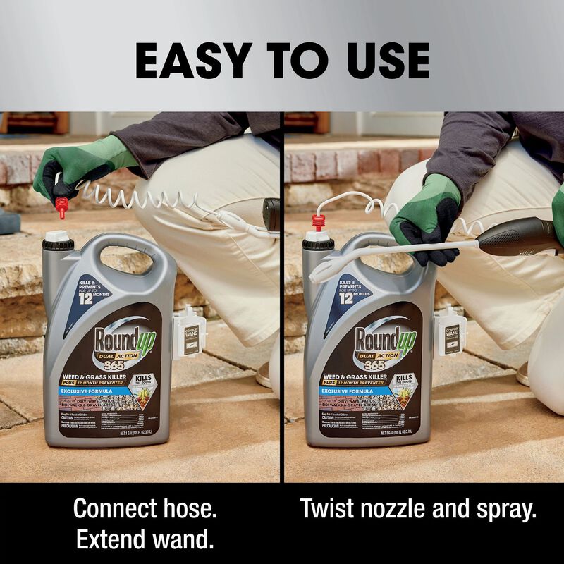 Roundup&reg; Dual Action 365 Weed & Grass Killer Plus 12 Month Preventer with Comfort Wand&reg; image number null