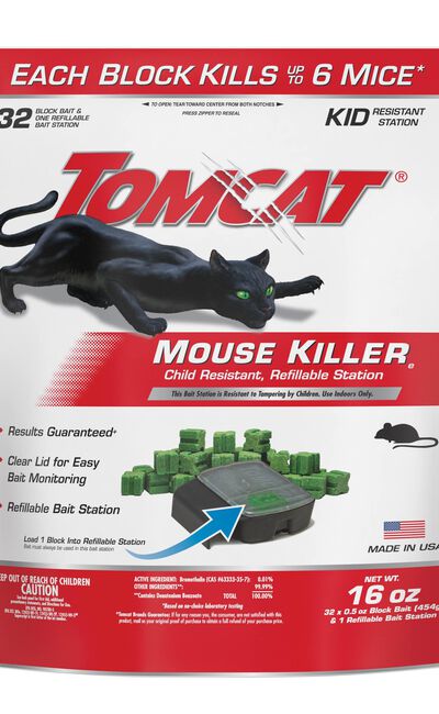 Tomcat&reg; Mouse Killer(e) Child Resistant, Refillable Station