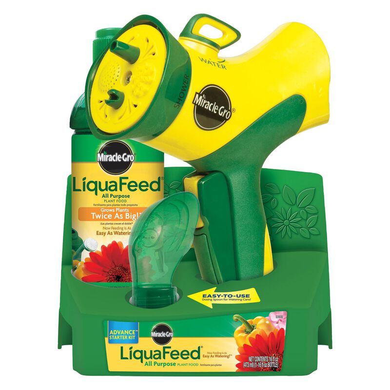 Miracle-Gro&reg; LiquaFeed All Purpose Plant Food Advance Starter&reg; Kit and Refills Bundle image number null