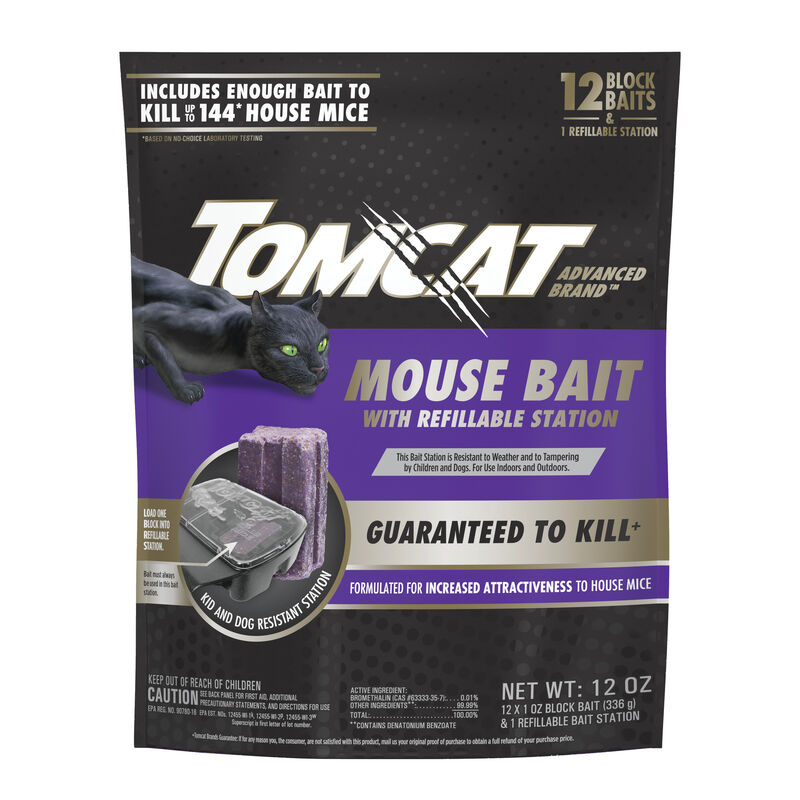 Tomcat Advanced Brand Mouse Bait with Refillable Station image number null