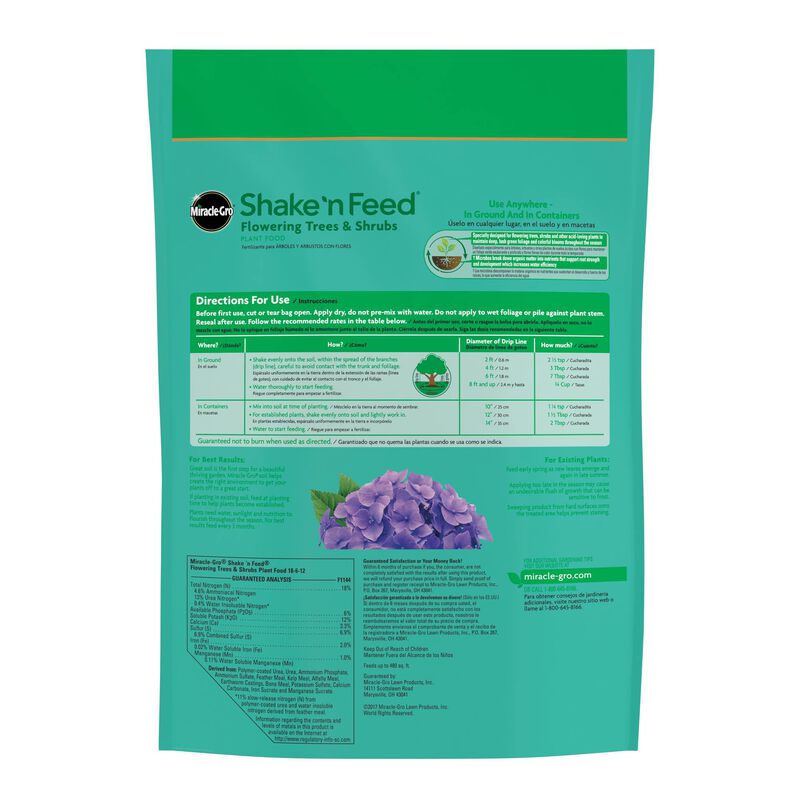 Miracle-Gro&reg; Shake 'N Feed Flowering Trees and Shrubs Plant Food image number null