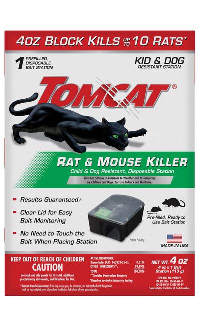 Tomcat&reg; Rat & Mouse Killer Child & Dog Resistant, Disposable Station