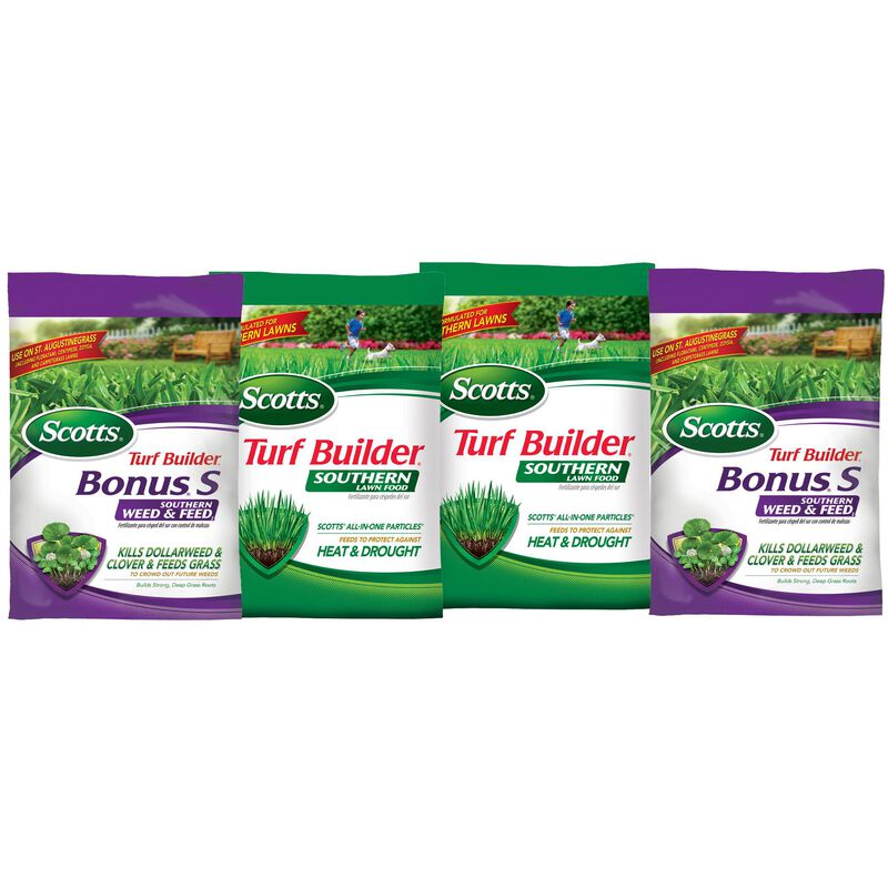 Scotts Turf Builder 4-Bag Southern Lawn Care Bundle For Large Yards image number null