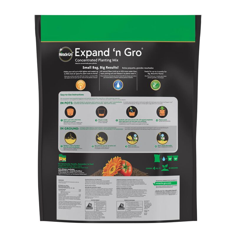 Miracle-Gro&reg; Expand 'N Gro Concentrated Planting Mix 0.33CF image number null