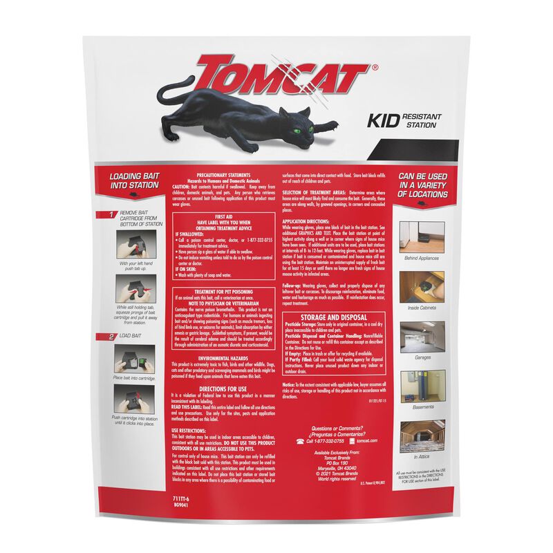 Tomcat&reg; Mouse Killer(e) Child Resistant, Refillable Station image number null
