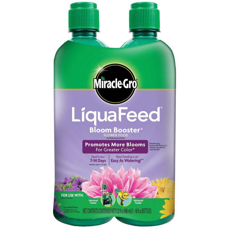 Miracle-Gro&reg; LiquaFeed All Purpose Plant Food Advance Starter&reg; Kit and Bloom Booster Flower Food Bundle image number null