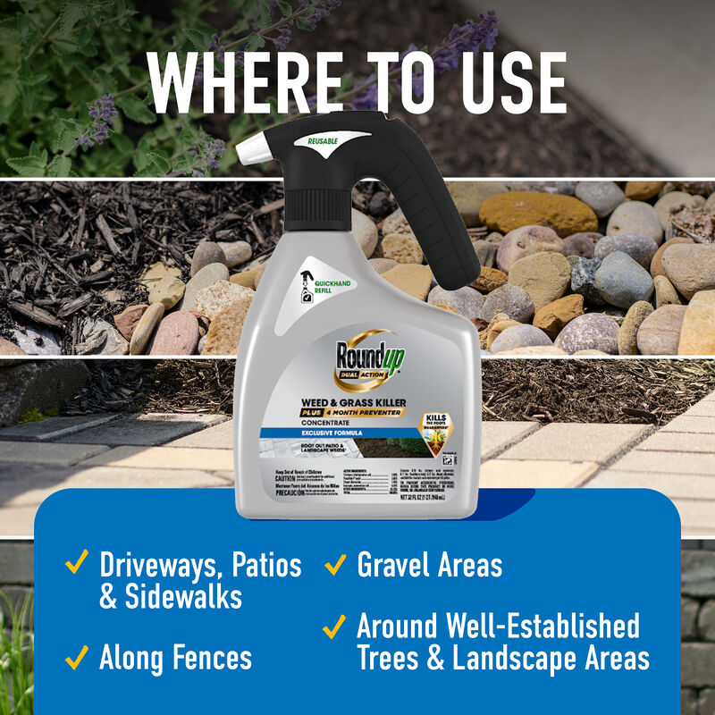 Roundup&reg; Dual Action Weed & Grass Killer Plus 4 Month Preventer QuickHand&trade; image number null