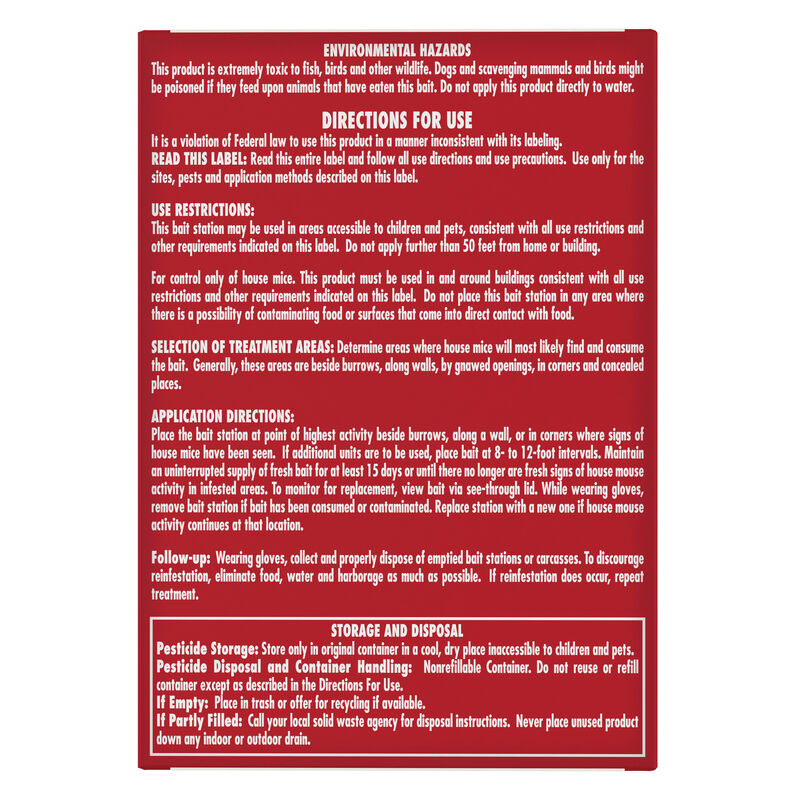 Tomcat&reg; Mouse Killer Child and Dog Resistant, Disposable Station image number null