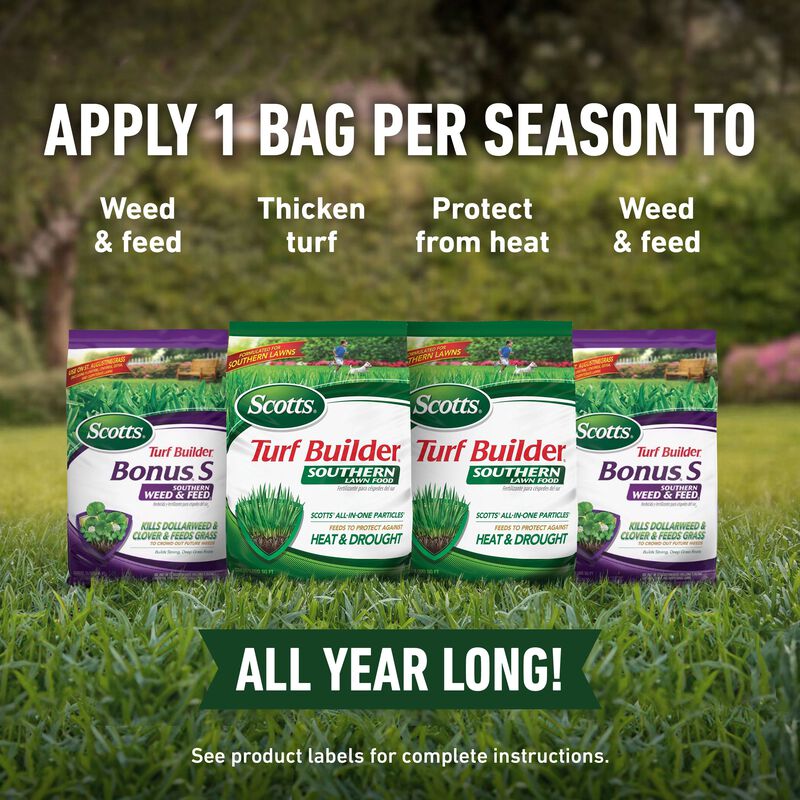 Scotts Turf Builder 4-Bag Southern Lawn Care Bundle For Large Yards image number null