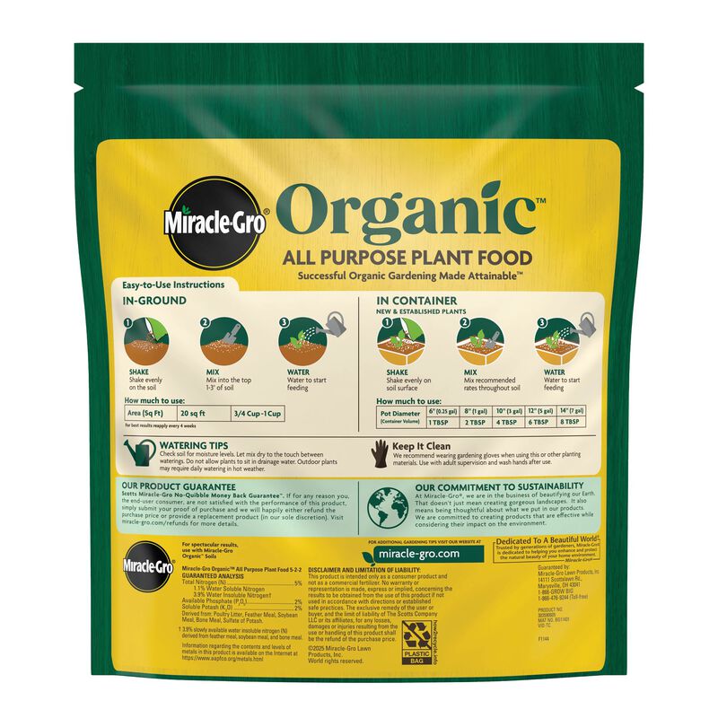 Miracle-Gro Organic&trade; All Purpose Plant Food image number null