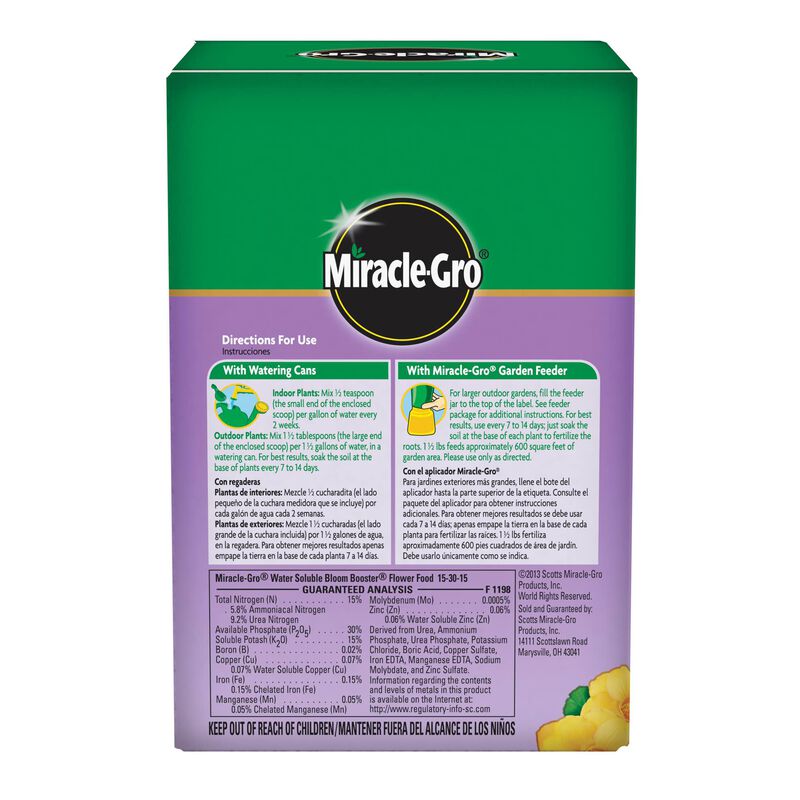 Miracle-Gro&reg; Water Soluble Bloom Booster&reg; Flower Food image number null