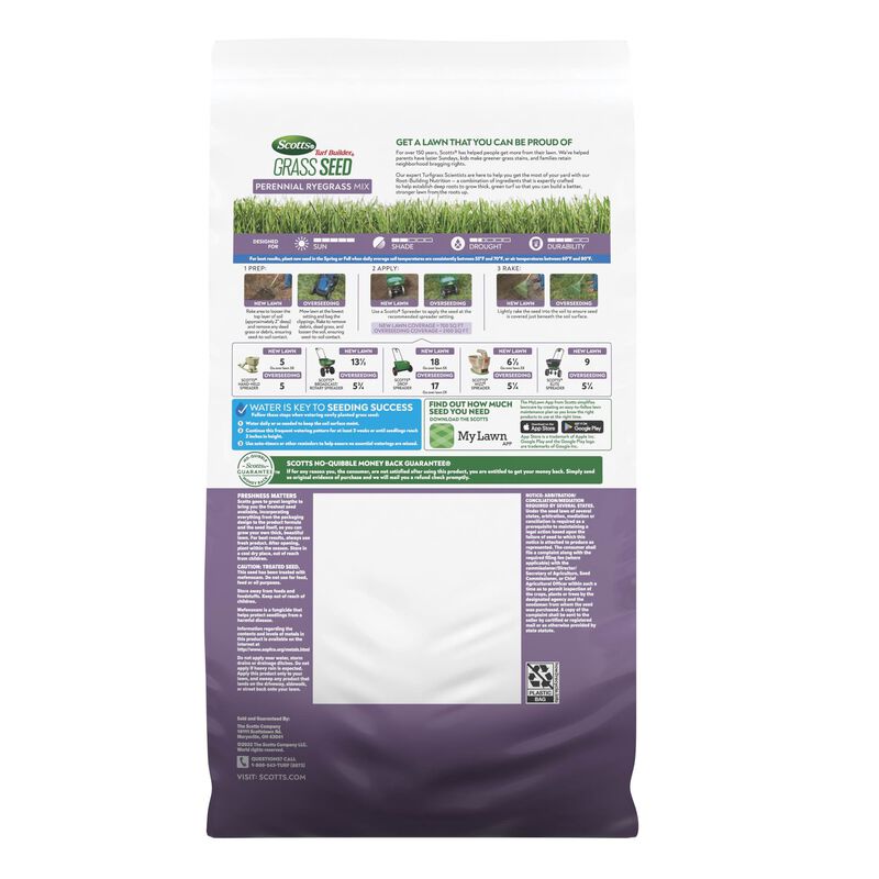 Scotts&reg; Turf Builder&reg; Grass Seed Perennial Ryegrass Mix image number null
