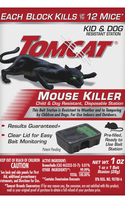 Tomcat&reg; Mouse Killer Child and Dog Resistant, Disposable Station