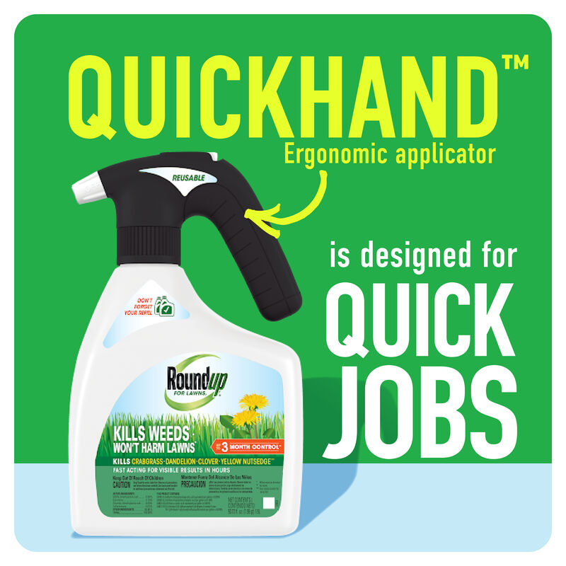 Roundup&reg; For Lawns₁ with QuickHand&trade; Sprayer image number null