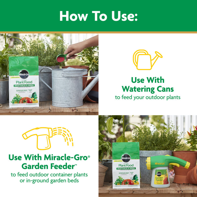 Miracle-Gro&reg; Water Soluble Plant Food Vegetables and Herbs image number null