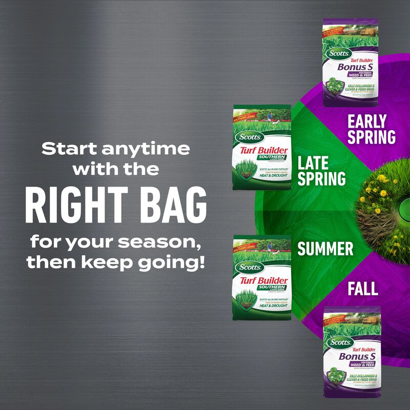 Scotts Turf Builder 4-Bag Southern Lawn Care Bundle For Large Yards image number null
