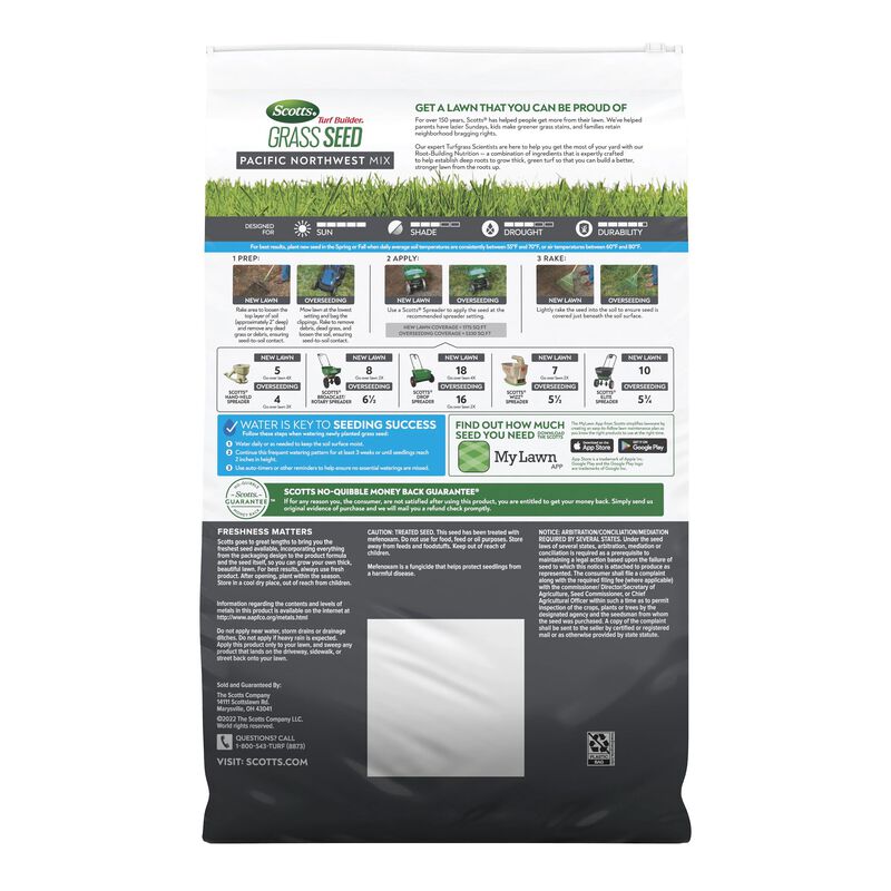 Scotts&reg; Turf Builder&reg; Grass Seed Pacific Northwest Mix image number null