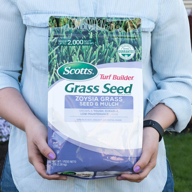 Scotts&reg; Turf Builder&reg; Grass Seed Zoysia Grass Seed & Mulch image number null