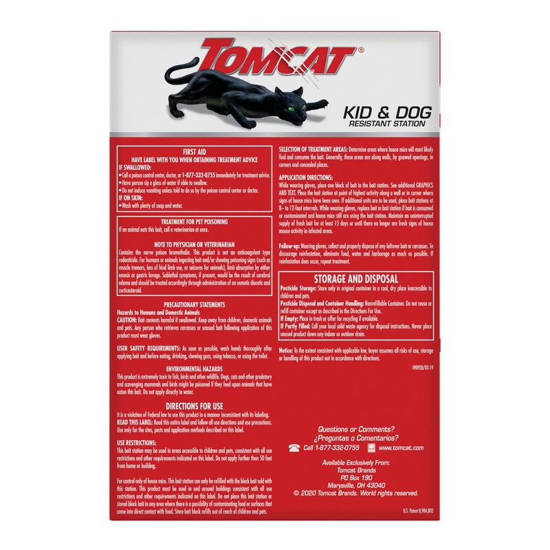 Tomcat&reg; Mouse Killer Child & Dog Resistant, Refillable Station image number null