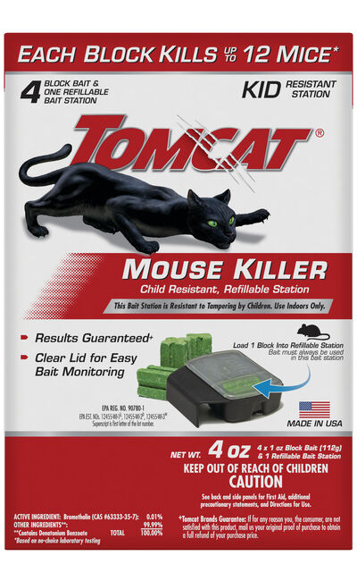 Tomcat&reg; Mouse Killer Child Resistant, Refillable Station