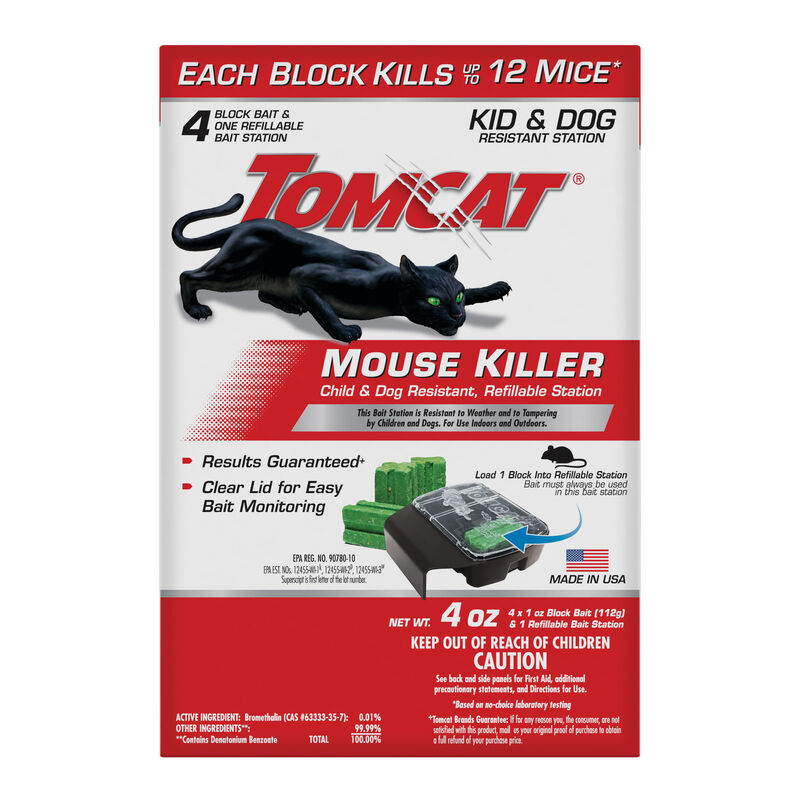 Tomcat&reg; Mouse Killer Child & Dog Resistant, Refillable Station image number null