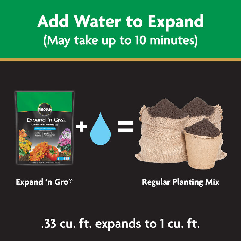 Miracle-Gro&reg; Expand 'N Gro Concentrated Planting Mix 0.33CF image number null