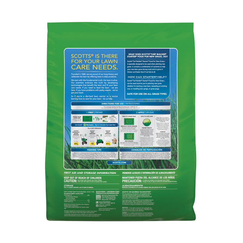 Scotts&reg; Turf Builder&reg; Starter&reg; Food for New GrassFL - Florida Fertilizer image number null