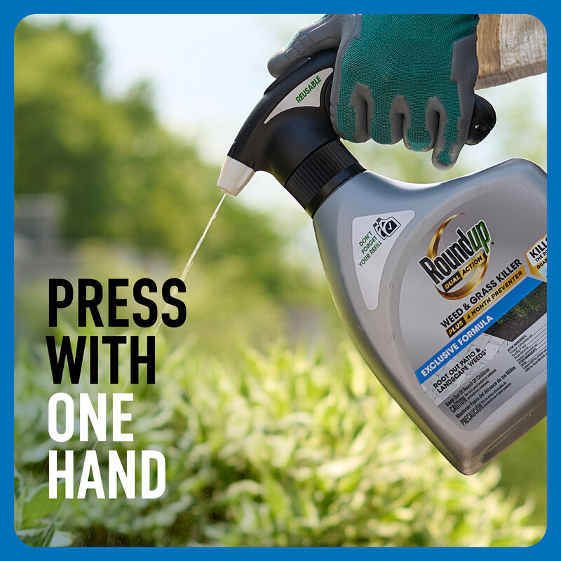 Roundup&reg; Dual Action Weed & Grass Killer Plus 4 Month Preventer QuickHand&trade; image number null